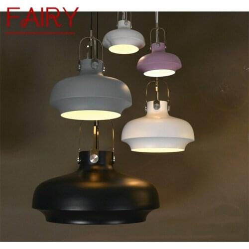 FAIRY Nordic Pendant Light Modern Creative Colorful LED Lamps Fixtures For Home Decorative Dining Room