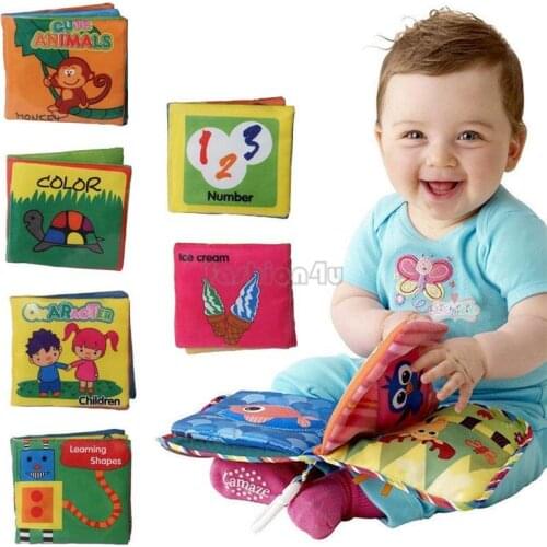 Cloth Book Livros Em Portugues 6pcs For Intelligence Development Soft Fabric Cognize Quiet Educational Toy Baby Infant