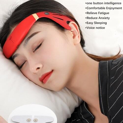 Mini Intelligent Head Massager Micro Current Sleep Aid Massager Recharge Sleep Instrument Head Massage Relieve Fatigue Insomnia