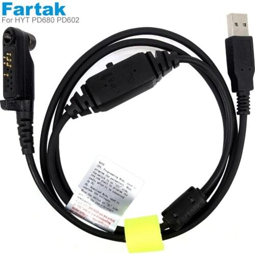 USB Programming Cable For HYT Hytera PD680 PD600/662/682/605/665/685/606 PD666 PD686 PD608 PD668 PD688 x1p x1e Walkie Talkie