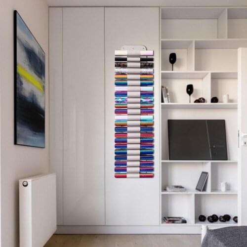 Vinyl Roll Organizer Space Saving Wall-Mounted Roll Storage Rack Thermal Transfer Film Storage Bag Wall Mounting Organizer Bag