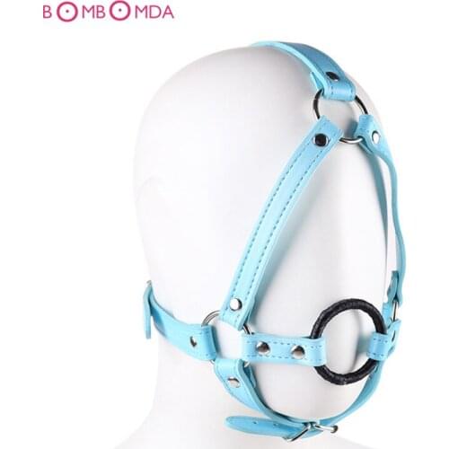 Mouth Gag Oral Fixation Metal Round Mouth Bite O Ring Gags Open Mouth Stopper Slave Adult Toys For Couples