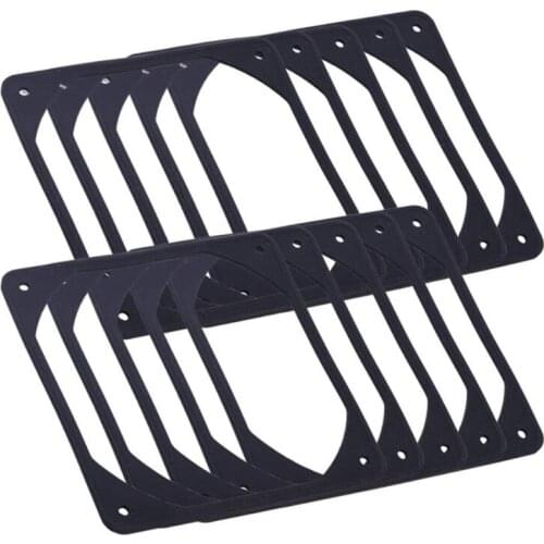 10Pcs Anti-Vibration Silicon Fan Gasket Noise Reducing Gasket Pad for PC Computer Case Fan