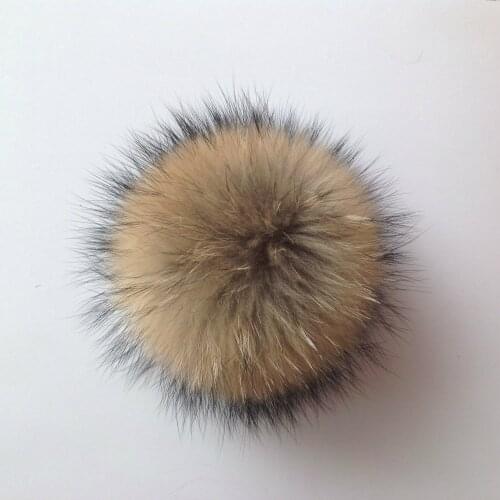 13-15cm Real Fox Fur Ball Keychain DIY Handmade Natural Hairball Hat Ball Purse Bag Charm With Rubber Band Accessories Gifts