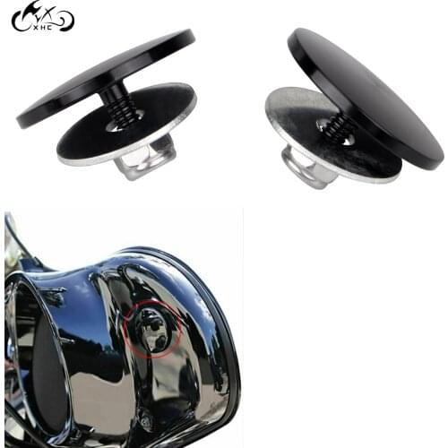 2Pcs Aluminum Inner Fairing Mirror Plug For Harley Electra Street Tri Glide FLHX Ultra Classic FLHTCUTG CVO FLHXSE Classic FLHTC
