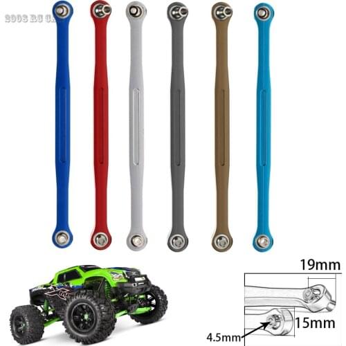 2Pcs Aluminum 173mm Front/Rear Toe Links Servo Link Steering Rod For RC 1/5 Traxxas X-Maxx XMaxx 77076-4 77086-4 NEW ENRON #7748