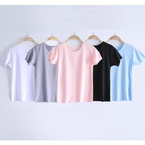 2021 Spring Summer Kids T-shirt Boys Girls Ice Silk Seamless Shirt Toddler Baby Children Top Tee Kid Tshirt Short Sleeve Clothes