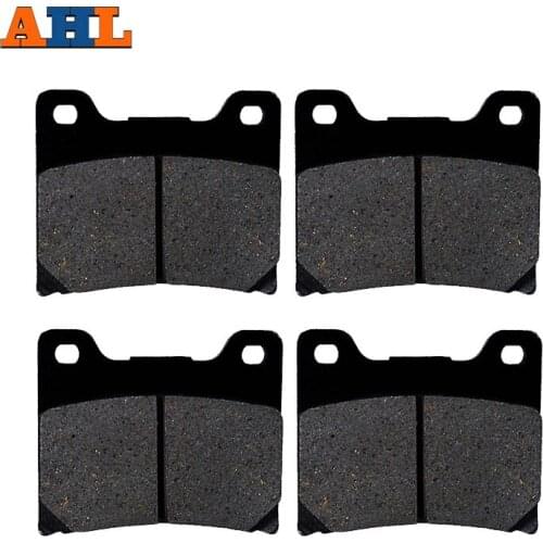 2 Pairs Motorcycle Brake Pads for YAMAHA XV 1000 XV1000 Virago 1984-1986 Black Brake Disc Pad