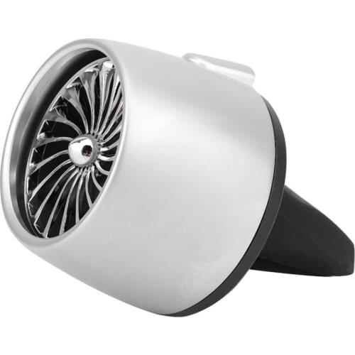 Car Fragrance Diffuser Air Freshener Purifier Perfume Built LED light Luxury zinc alloy housing with 2 replacement aroma pieces