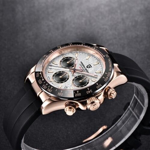 2021 New PAGANI DESIGN Meteorite Dial Mens Watches Top Brand Luxury Quartz Watch For Men Sports Chronograph Clock Reloj Hombre