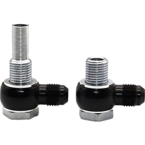 For 6AN x 1/4 NPSM 4L80E GM 1997-2010 Transmission Oil Cooler 90 Degree Banjo Fittings