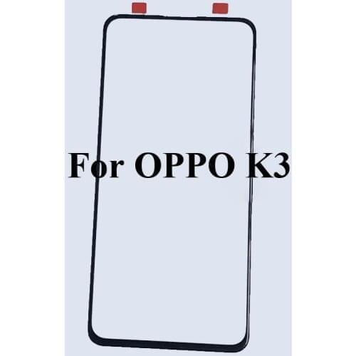 For OPPO K3 K 3 Front LCD Glass Lens touchscreen For OPPO K3 K 3 Touch screen Outer Screen Glass without flex OPPOK3
