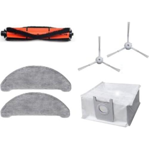 For Roidmi Eve Plus Cleaning Sweeper, Hepa Filter, Main Brush,Side Brush, Dust Bag, Disposable Mop, Accessories