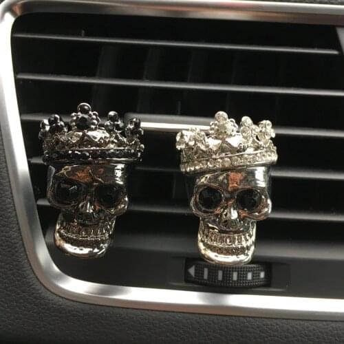New pattern Metal personality Skull Ghost Car perfume Air Freshener Air conditioner air outlet Ornament Perfumes Car-styling