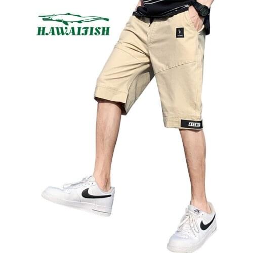 Hawaifish brand mens shorts 2021 summer new arrival casual fashion shorts high quality five-point loose pantalon corto hombre
