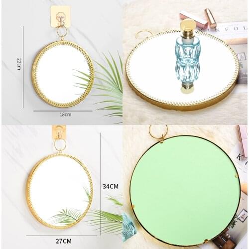 Wall Mirror Round Wall Mirror Makeup Dressing Mirror Round Mirror, Decorative Mirror, Vanity Mirror Makeup Mirror Toilet