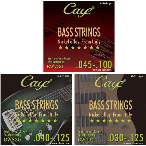 Orphee CAYE Series BW830 Nickel Alloy From Italy Guitar Strings For Electric Bass Strings 5-Strings (.040 .060 .080 .100 .125)