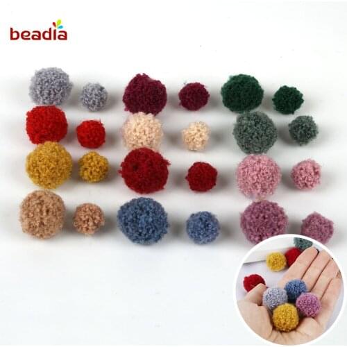 10 Pcs Pompom 15mm 20mm Multicolor Soft Pompones Fluffy Plush Crafts DIY Pom Poms Ball Furball Home Decor Sewing Supplies