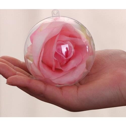 Transparent Plastic Christmas Ball Round Gift Packaging Immortal Flower Ball Packaging (Only Ball Packaging Box)