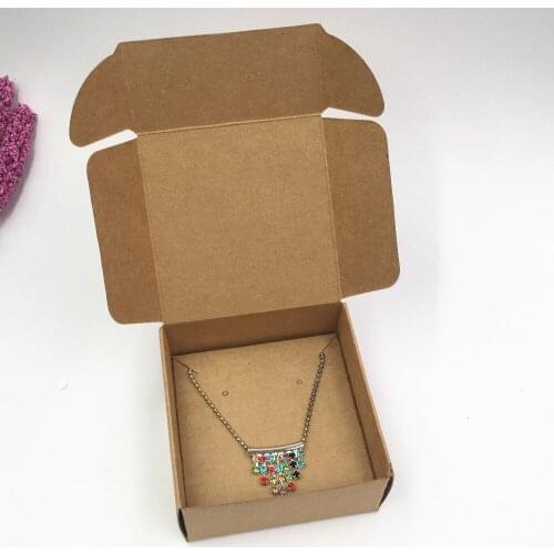 Blank Paper Boxes and Jewelry Cards Necklace Earring Display Carrying Cases for Fashion Jewelry Accessories Gift Package Boxes