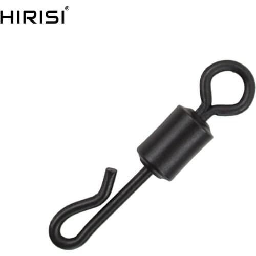 25 X Carp Fishing Swivels Quick Change Stainless Steel for Carp Fishing Rig Fishing Accessories Terminal Tackle