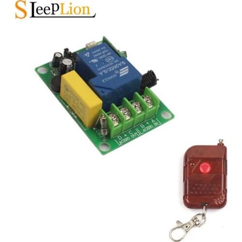 Sleeplion 30A AC 220V 1 CH Relay Wireless Remote Switch 1/2/3 Transmitter Receiver Wireless Power ON/OFF 220V Switch Relay Kit