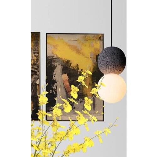 Modern Industrial Cement Pendant Light Nordic LED Hanging Lamp Creative Kitchen Bedside Pendant Lamp For Bar Cafe Restaurant