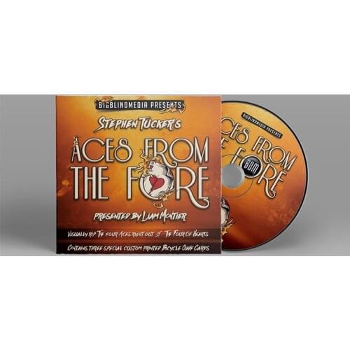 Stephen Tuckers Aces From The Fore (Gimmicks and DVD) Card Magic Trick,Illusion,Mentalism,Close up,Fun,Street Magia