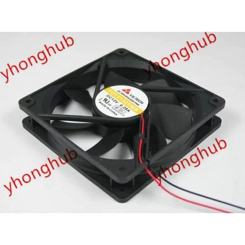 Y.S.TECH FD121225MB DC 12V 0.29A 2-wire 120X120X25mm Server Cooling Fan
