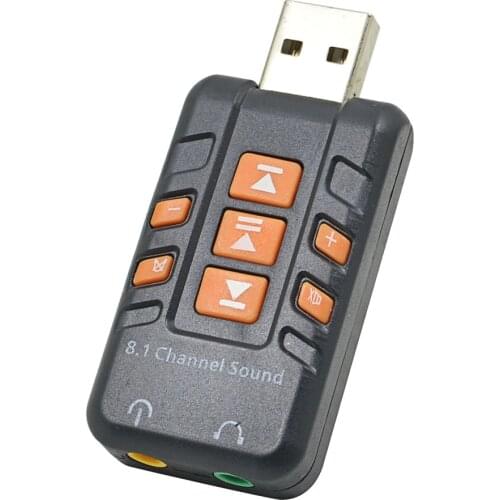 New Arrival USB To 3D Audio External USB Sound Card 8.1 Channel Adapter Tarjeta De Sonido For Windows Vista/XP Win7 Win8