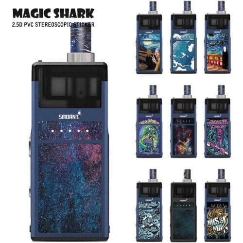 Funny Painting Skull Star Sky Cover Case Film Skin Vape Sticker for Smoant Pasito No Fade