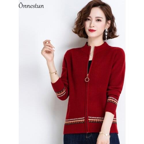 Sweater Jacket Women New Autumn Winter Zipper Cardigan Coat knitwear Crop Top Jumper Women Clothes Harajuku Sweaters For Women