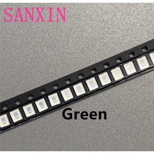 100PCS/lot SMD LED 2835 Green 0.2W high bright light emitting diode chip leds 520-525NM