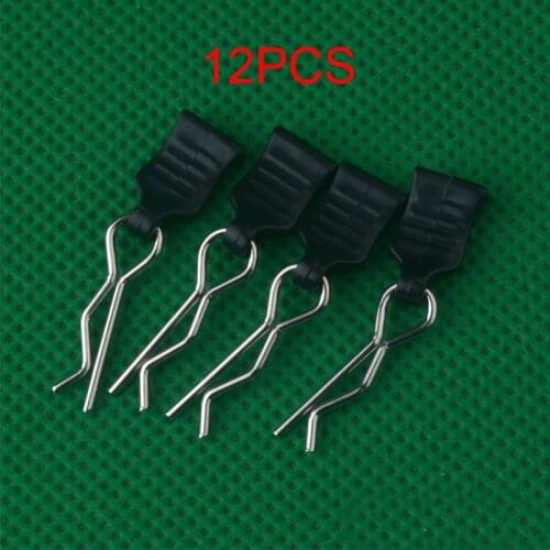 12PCS R Shape Buckle Car Body Shell Clip Small Fixed Tools for HBX 1/16 16889 S1601 S1602 Off-road Remote Control Car DIY Parts