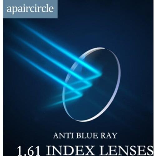 APAIRCIRCLE 1.61 Index Anti Blue Ray Prescription Lens CR-39 Resin Aspheric Clear Glasses Myopia Hyperopia Presbyopia Lens
