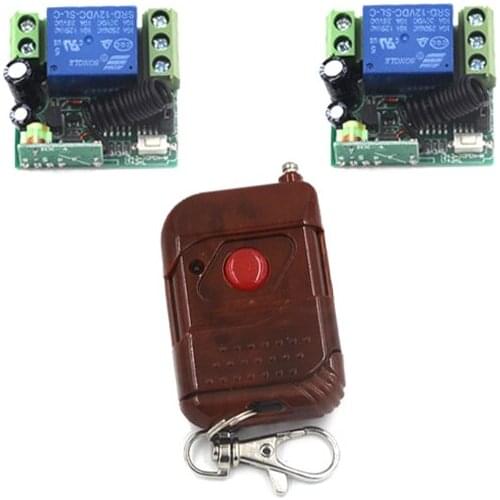 Free shipping Switch Wireless DC 12V 10A Relay Long Distance Wireless Remote Control Light Switch with Case