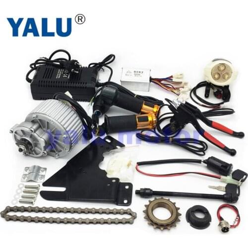 24V 250W Electric Bicycle Conversion Kits With Battery Indicator Key Switch Digital Throttle Aluminum Accelerater LED headlight