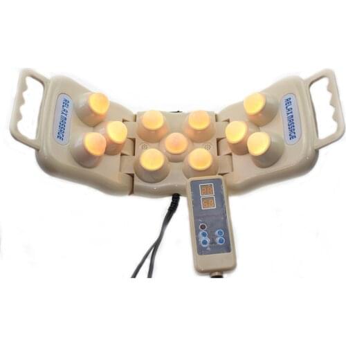 Jade Massager Electric Natural Jade Massage Back Shoulder Neck Heating Therapy Defense Against Pain Treatment Instrument