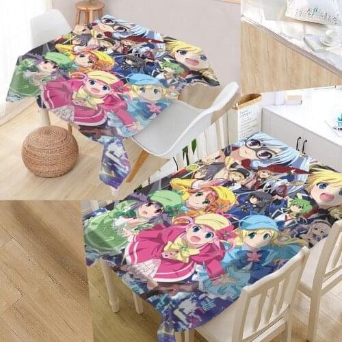 Custom Flip Flappers Table Cloth Oxford Fabric Rectangular Waterproof Oilproof Table Cover Family Party Tablecloth