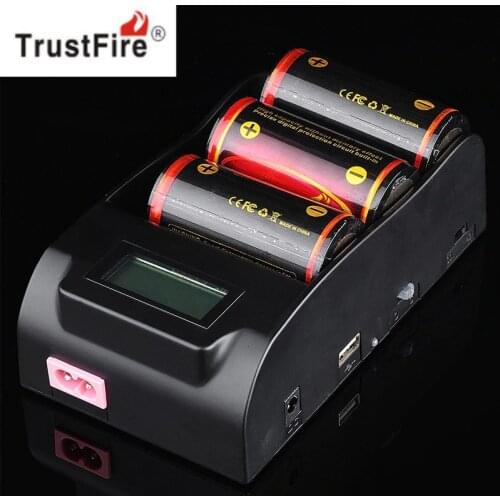 TrustFire TR-008 3.0V 4.2V 18650 25500 26650 26700 32650 Battery Charger with LCD Display Screen