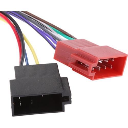 Wire Harness Adaptor Radio ISO Standard Connector Adapter 16 Pin Plug Cable Car Wire Cable Adapter