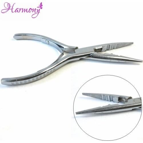 1pcs 3 Holes Stainless Steel Hair Extension Pliers for Keratin Micro ring pre bonded Hair Extensions