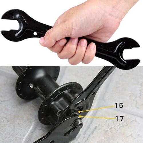 1pc Steel MTB Bike Cycle Head Open End Axle Hub Cone Wrench Durable Spanner Bicycle Repair Tool Accesories