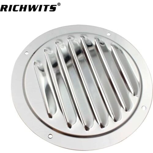 10PCS 4" 5" Stainless Steel Round Air Vent Louver Vent Grille Ventilation For Yacht Boat Rv Accessories Camping Car Camper Van