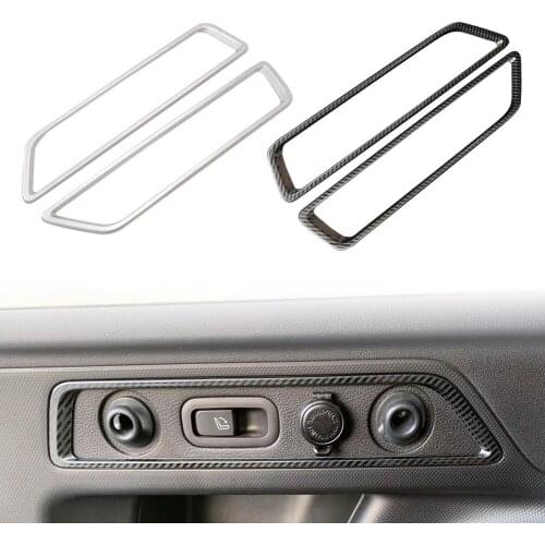 For Subaru Forester SK 2019 2020 Car Rear Trunk Switch Button Cover Decorative Trim 2Pcs Car Styling Accessories