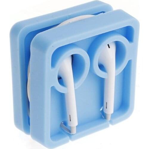 2018 Earphone Cable Winder Silicone Tidy Headphone Line Cord Holder Headset Earbud Wire Organizer Cable Cord Wrap Management