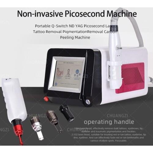 2021 Hot Sale beauty machine nd yag picosecond laser tattoo removal skin whitening remove freckles beauty machine
