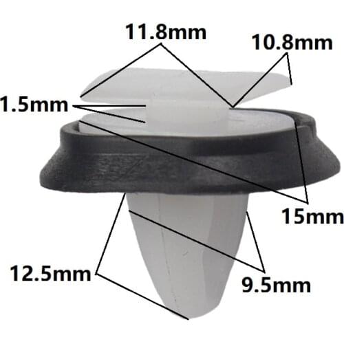 30 Pcs Door Car Panel Clips With Seal Ring For Mercedes Benz Fastener Retainer Car Body Trim