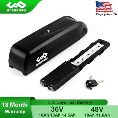 Smallest Hailong eBike Battery 36V 10Ah 14.5Ah 48V 10Ah 11.6Ah With Panasonic Cell for 1000W 750W 500W 350W Bafang CSC Motor