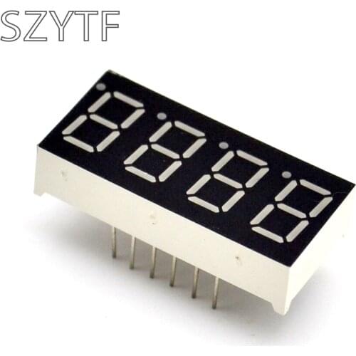 5pcs/bag 4bit 4 bit Common Anode Positive Digital Tube 0.56" 0.56in. Red LED Digit 7 Segment